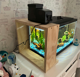custom platform for automatic fish feeder