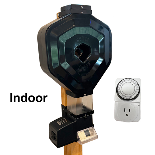 Automatic cat feeder with anaglog timer and hopper