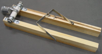 wood mounting setup